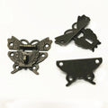 Wholesale Wooden Box Butterfly Buckle Decorative Button Hardware Accessories Butterfly Lock Buckle