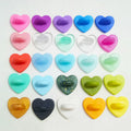 Wholesale Enamel Lapel Pin Back Locking Accessories Colorful Heart Rubber butterfly Clutch