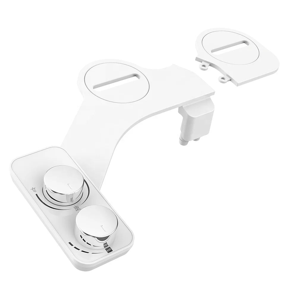 OEM/ODM Non-Electric Cold Water Bidet Toilet Seat Attachment Self Cleaning Eco-Friendly Ultra-Slim Design Dual Retractable ABS