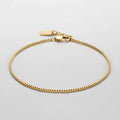 Inspire Jewelry Wholesale Minimal Box Chain Bracelet Snake Chain Cuban Chains Bracelet Adjustable Fashion Jewelry for Men Women
