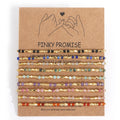 Go2boho Women's 9pc Daily Delicate Summer Beach Fashion Sets Multi-Dainty Stretch Golden Beaded Bracelets Wedding Parties Copper