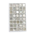 Natural White Mother of Pearl Shell Flat Flower Gemstone 12x12x2mm MOP Beads Stone