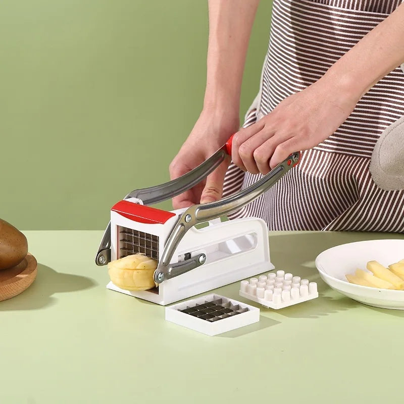 Kitchen Gadget Multifunctional Cucumber Vegetable Fruit Potato Slicer Chopper Household Manual French Fry Chip Cutter