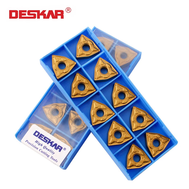DESKAR CNC Lathe Sharp Blade WNMG080408-PM LF9018 Inserts Customizable Turning Tools for Machining OEM Support