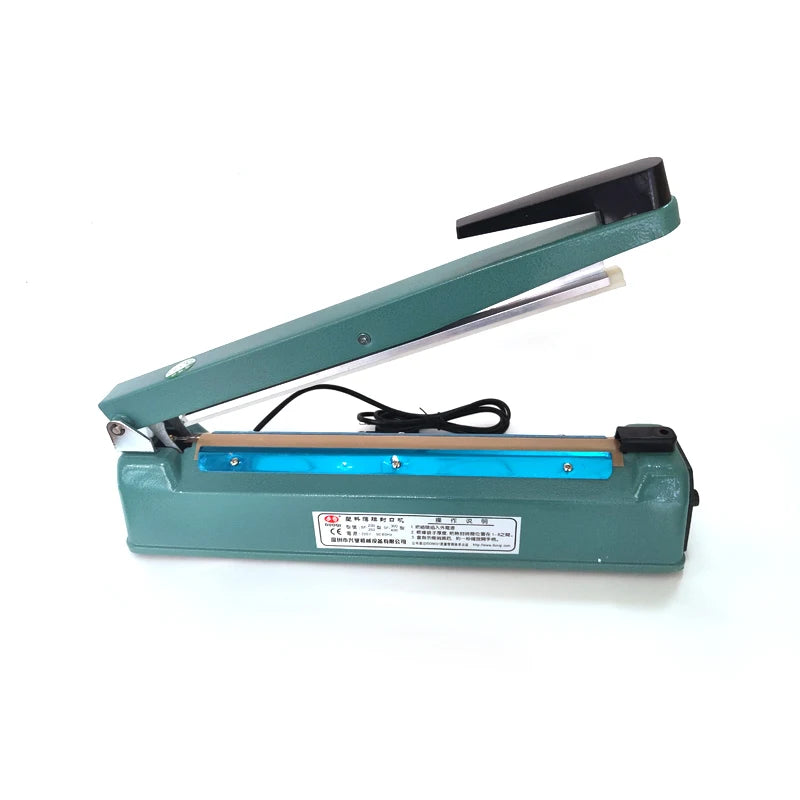 300mm Metal Shell Hand Pressure Sealing Machine Manual Impulse Sealer for Plastic Bag Punch Sealer Portable Hand Impulse Machine