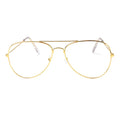 Aviation Gold Frame Sunglasses Female Classic Eyeglasses Transparent Clear Lens Optical Women Men Glasses Pilot Style MegaBDM
