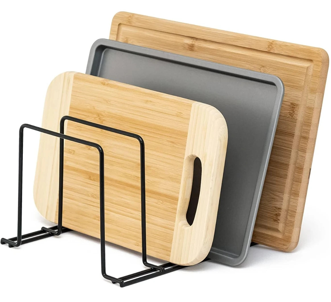 Chopping Board Organizer Pot Lid Stand Organizer Metal Cutting Board Rack Carton Iron Storage Holders & Racks Multifunction