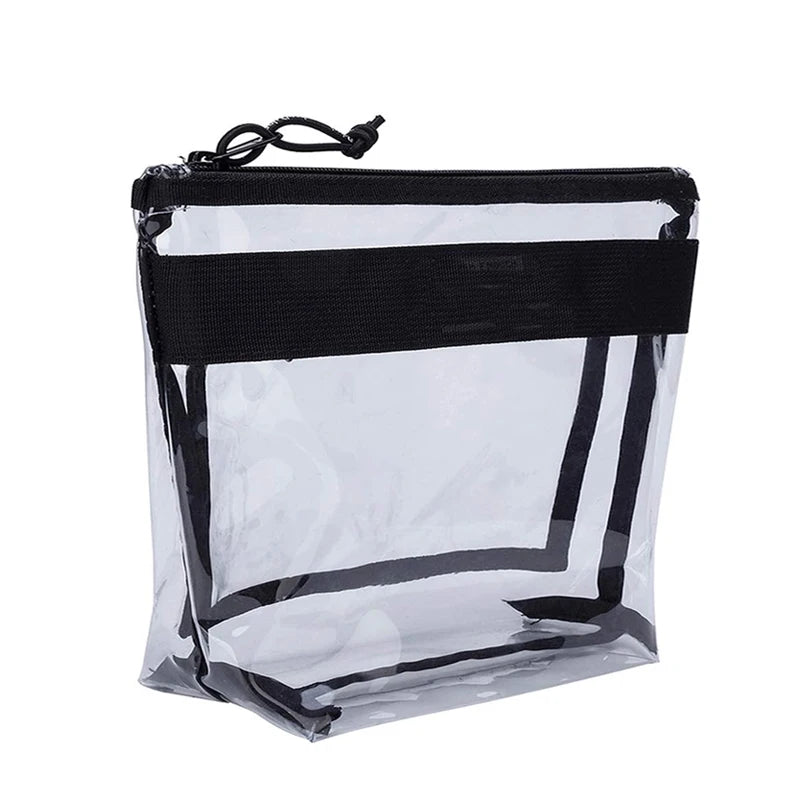 Lady Clear Reusable Cosmetic Bag Pouch with Open Closure for Travel Accessories Essentials Medicine Airport