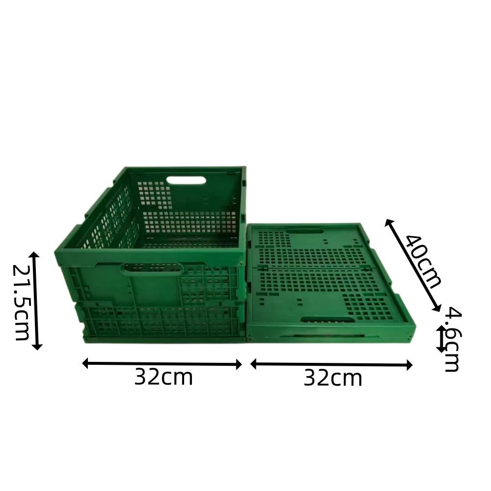 JOIN Plastic Crates Affordable Collapsible Transport Plastic Vegetable Fruit Crates Folding Storage Box for Agriculture