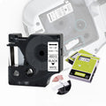 Weemay Compatible Dymo D1 Standard Labels 12mm * 7m Black on White 45013 Tapes for Labelmanager Printer