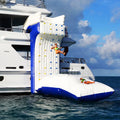 Custom Inflatable Yacht Rock Climbing Wall Slide Inflatable Jumping Pillow Catapult Bag Water Toy