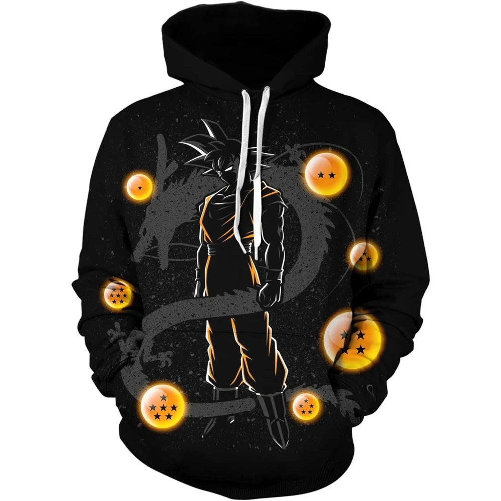 Fitspi Wholesale Custom Unisex Anime Hoodie 3d Printing Sweatshirt Fashion Pullover for Man and Woman Dropshipping