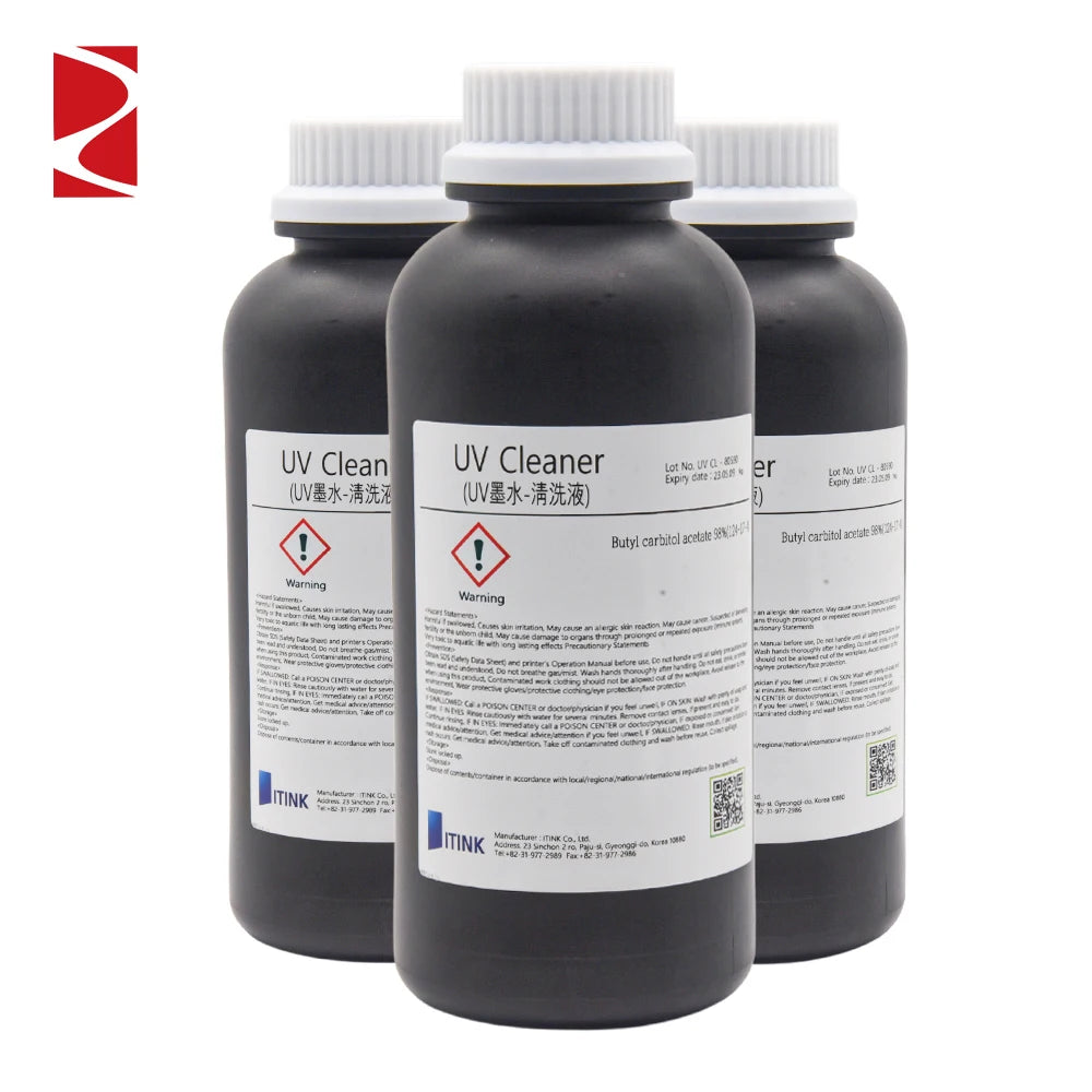 1L Capacity Korean IT UV Head Powerful Cleaning Solution for Roll to Roll Flatplate Printer