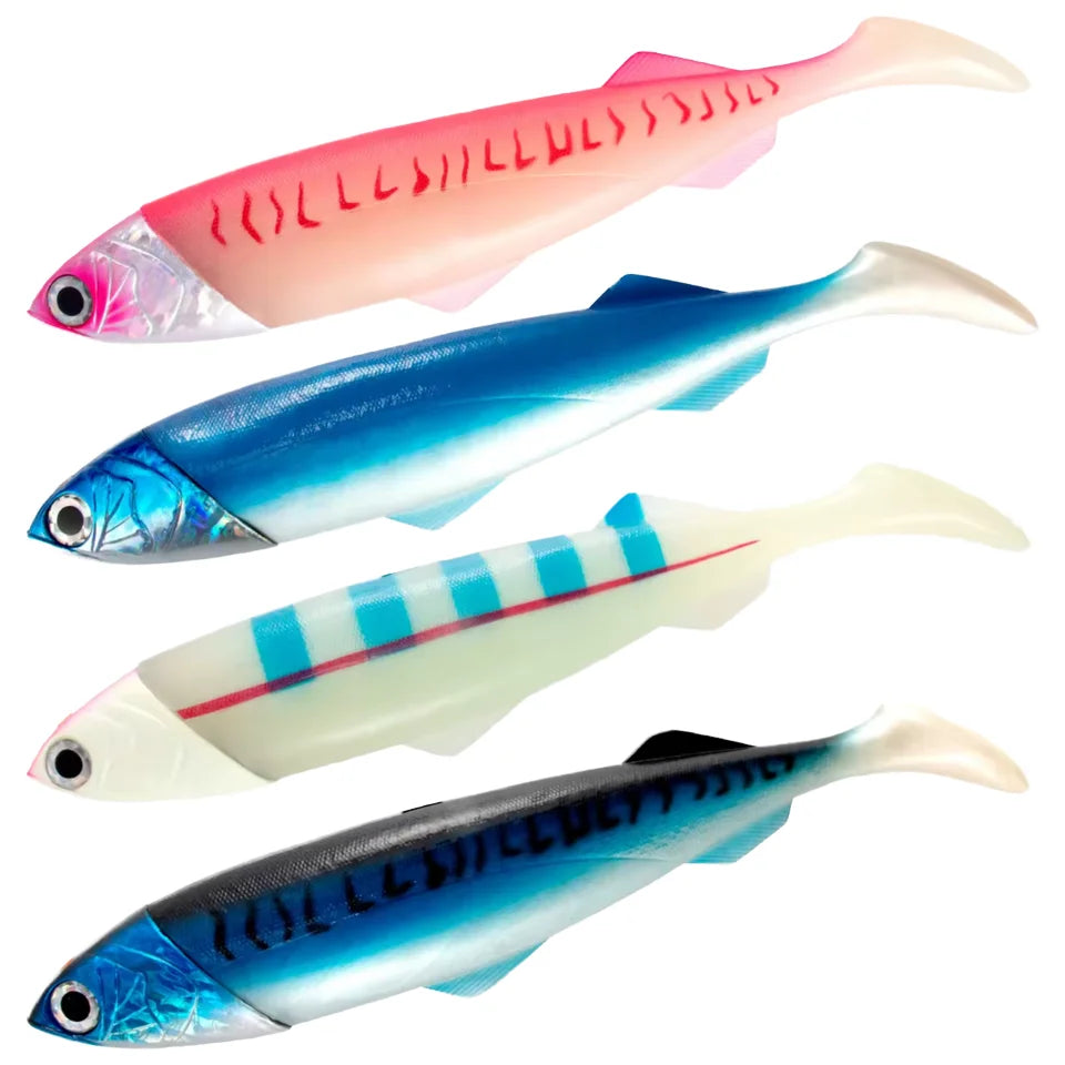 OEM 400g Painted Lead Jig Shad Swim Bait PVC Soft Plastic Fishing Lure for Northern Pike for River Saltwater Position MegaBDM