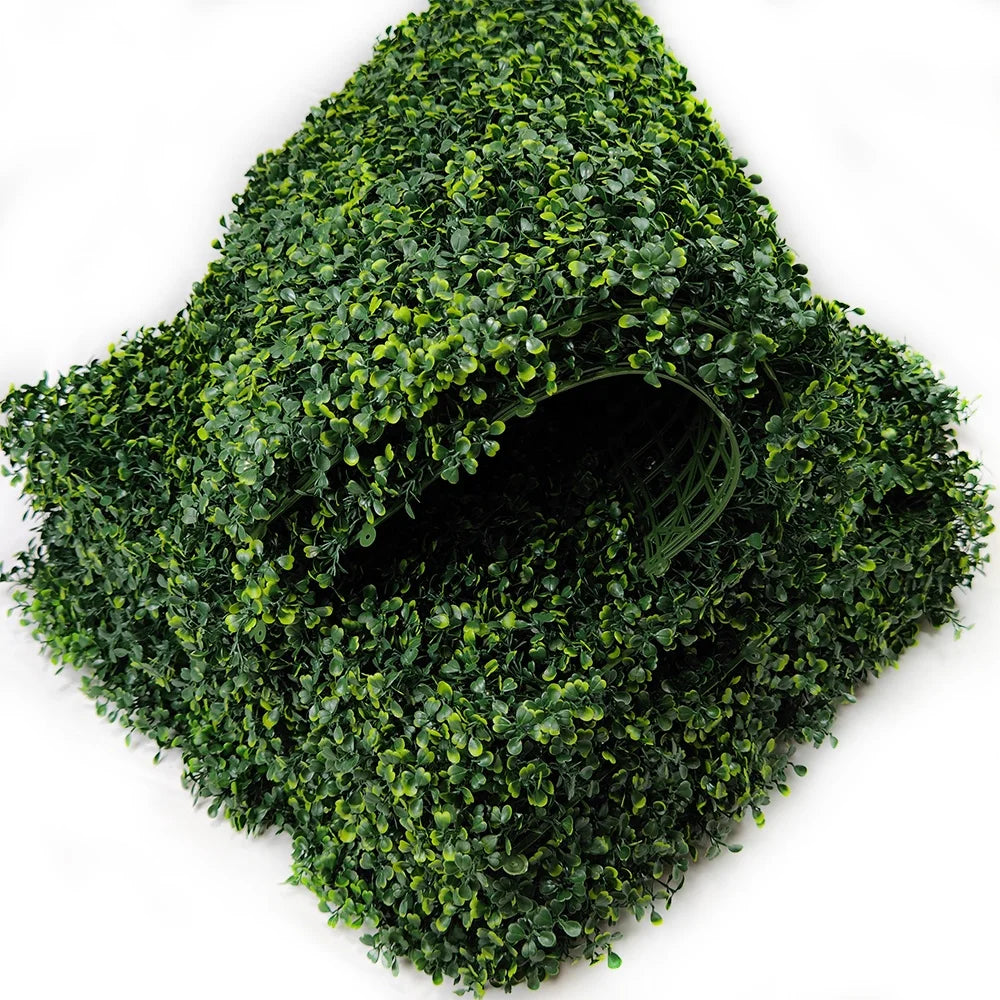 20"x 20" Artificial Boxwood Panels Topiary Hedge Plant Privacy Hedge Screen Sun Protected Suitable for Any Decoration