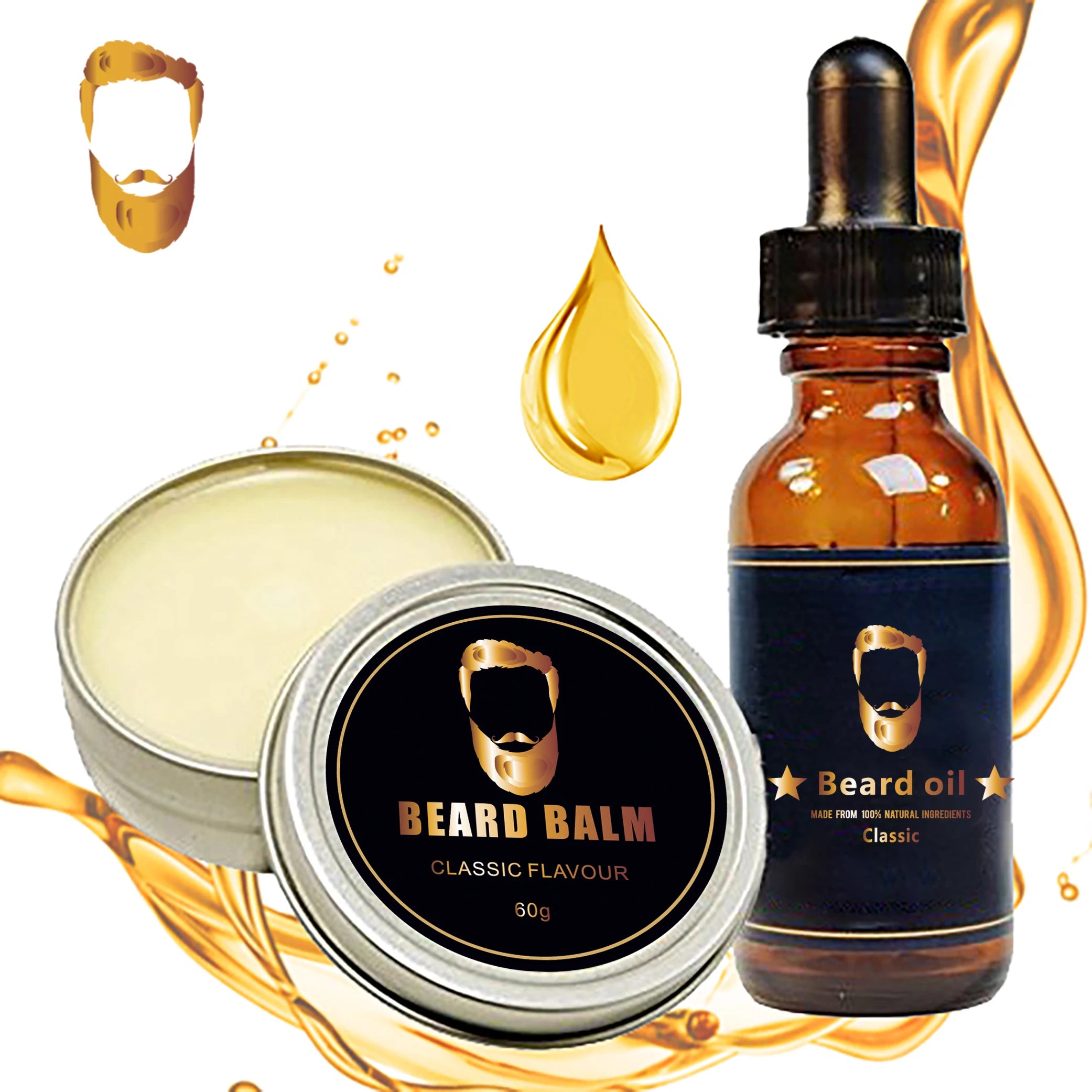 OEM/ODM Beard Growth Serum and Beard Butter for Men Beard Care