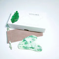 HZ Natural Stone Body Facial Guasha Board for Back Scraping Massager Xiuyan Jade Gua Sha Plate