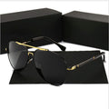 8755 Factory Direct Sales New Double Bridge Men's Metal Polarized pilot Sunglasses