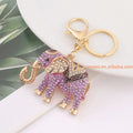 Factory Price Keychain Elephant Shape Order Factory Diamond Customize Metal Key Ring Car Bag Phone Accessories Key Chain