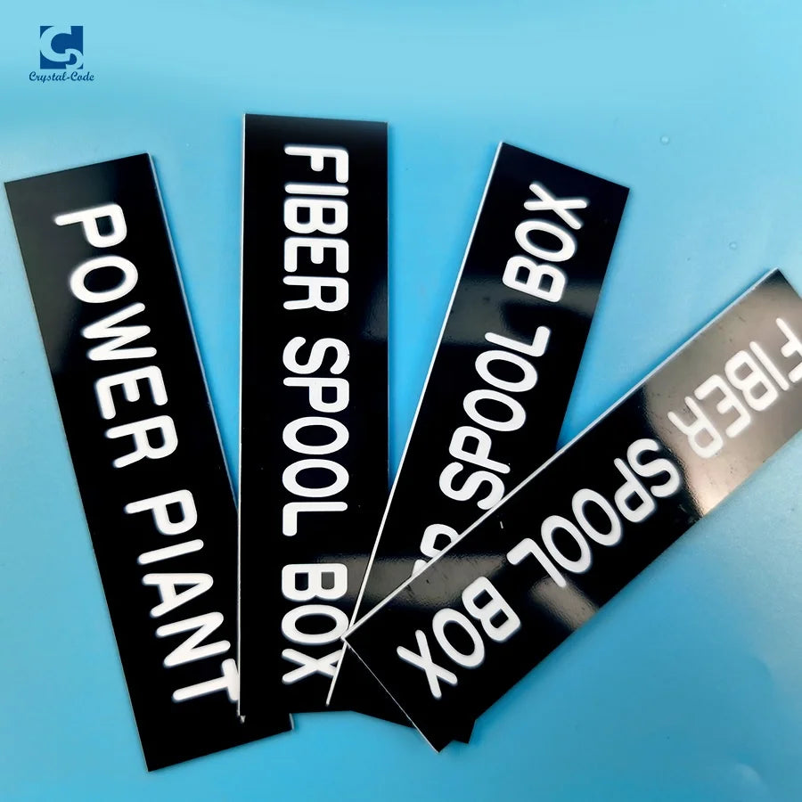 Waterproof Custom Paper Roll Blank Plastic Sheet Printing White Printed Sticker Traffolyte Label