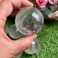 Wholesale Kind Full Crystal 5-7cm Natural Rock Clear Quartz Sphere White Crystal Balls Carved Engraved China for Home Decoration