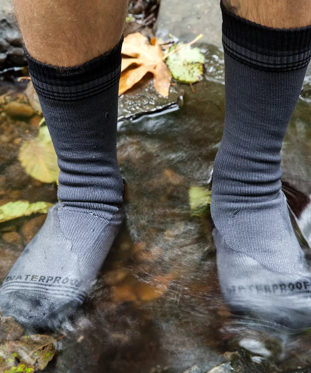 Waterproof Breathable Socks Men Water Cycling Socks Climbing Hiking Knee High Socks