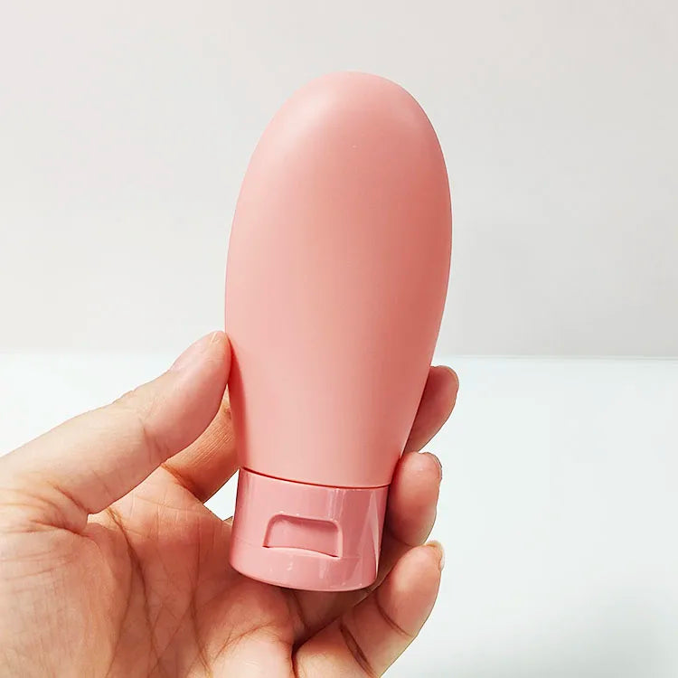 New Portable 60ml PE Travel Bottles Leak Proof Empty Packing Shampoo Cosmetic Bottles Container with Flip Cap
