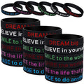 Factory Price Inspirational Word Silicone Wristband Black History Month Commemorative Rubber Bracelet for Promotional Wristbands