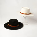 H628D Wide Brim Australian Wool Felt White Fedora Hats Adult Woolen Felt Fedora Hat Gentleman Wool Fedora Hats