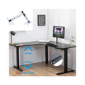 ADA Three Legs Three Motors Multifunctional Electric Height Adjustable L-shaped Gaming Tables With RGB Lights and Headphone Hold