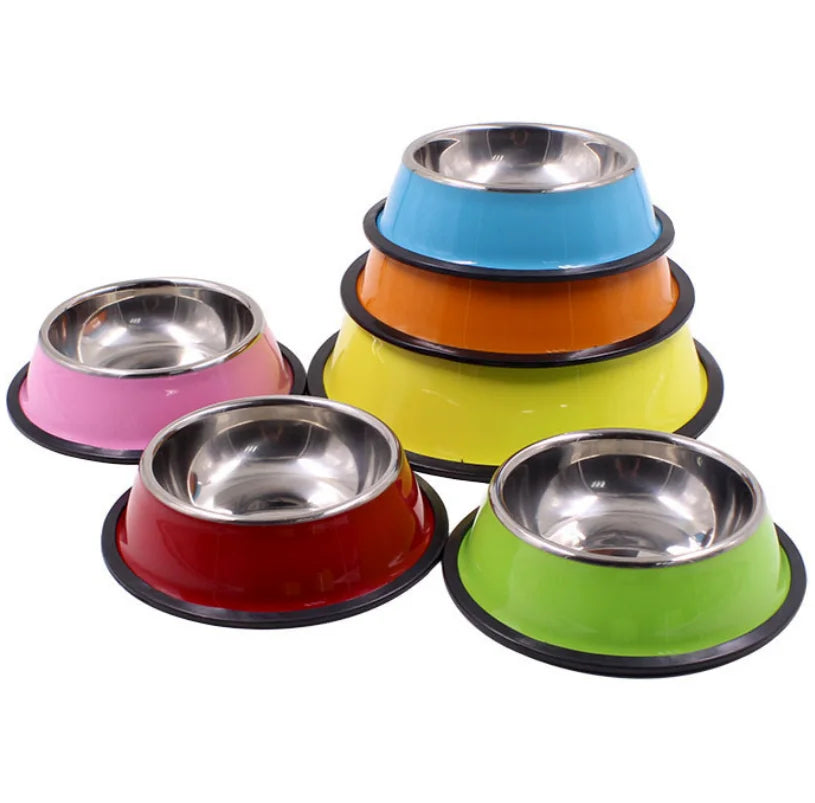 Wholesale Hand Painted Metal Stainless Steel Pet Bowl