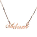 Personalized Simple Custom Name Necklace Stainless Steel Customized Jewelry