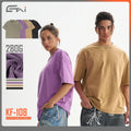 280GSM High Quality Oversized Vintage T-shirts 100% Cotton Custom logo Blank Print Acid Wash t Shirt for Men