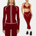 Sexy Fitness Workout Suits High Stretch Gym Set Ladies Quick Dry Yoga Set Lightweight Sports Set
