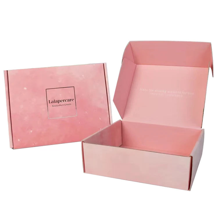 Custom Small Black Matte Recyclable Shipping Mailing Box for Beauty Packaging Paper Face Mask Embossing Printing Sponge Box