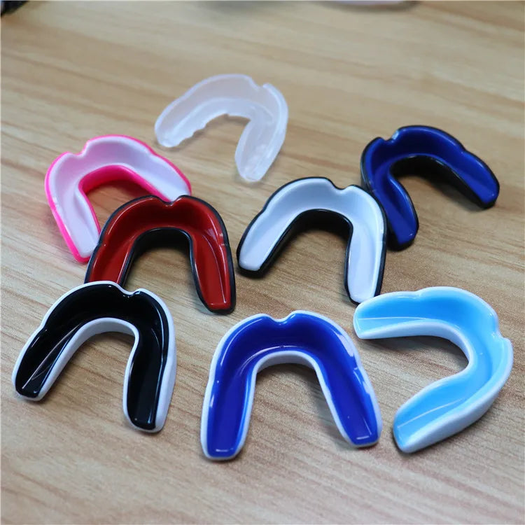 Custom EVA Football Boxing Mouthguard Sports Basketball Teeth Mouth Guard case Anti Snoring Mouth Guard for Grinding Teeth