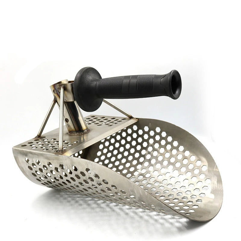 Hand Held Metal Detecting Tools Beach Sand Scoop Metal Detector Stainless Steel Sand Scoop