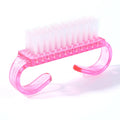 Cheap Nail Tools Supplies Manufacturer Small Horn Nail Cleaning Dust Brush Dust Plastic Make up Washing Art 1pc / Opp Bag 50pcs