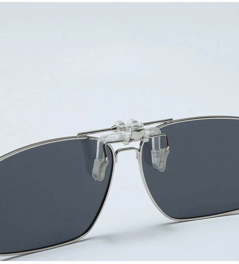 Classic Retro Steampunk Clip on Sunglasses Men Women Vintage 2025 Big Lens Sunglasses Polarized Lens Clip on Flip up