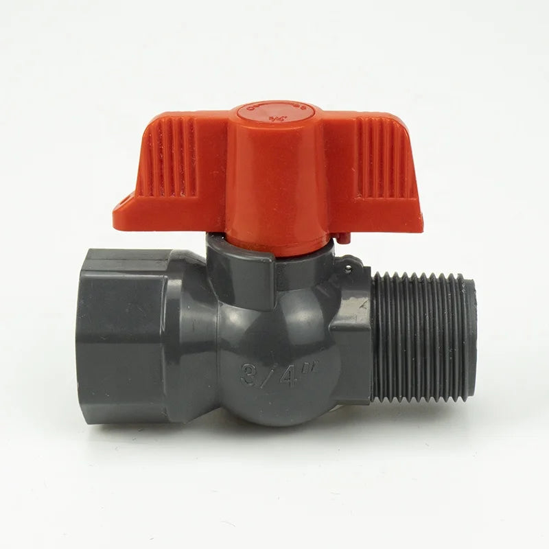 PNTEK 2023 Customize PP PVC Ball Valves 1/2" Inch Plastic  M/F Thread PVC Qctagonal Ball Valve