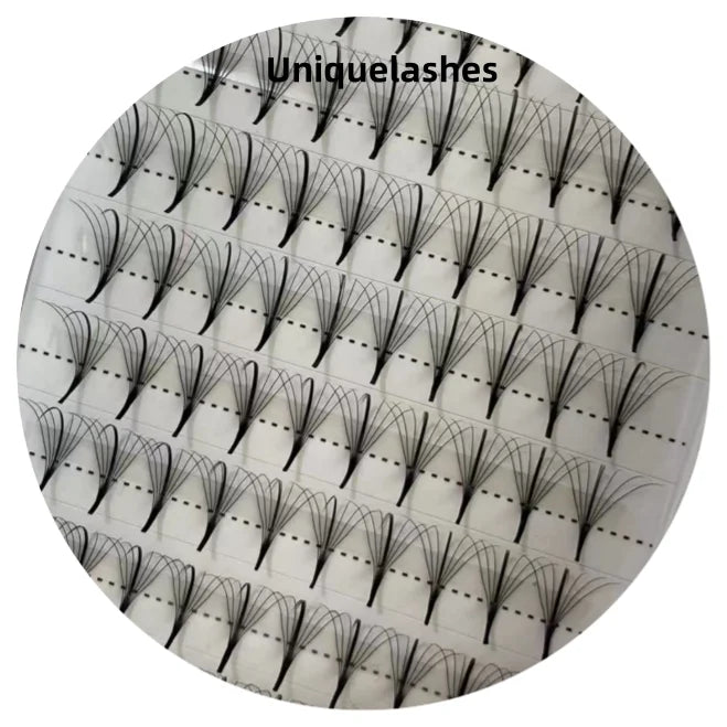 Best Quality Premade Narrow Fans 7D Wispy Eyelash Clusters 0.05 0.07mm Custom Private Label