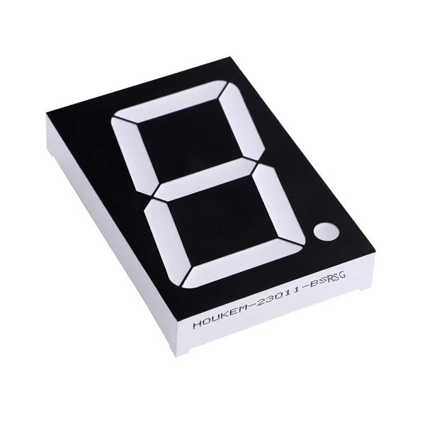 White Color 2.3 Inch 7 Segment LED Display Common Cathode HOUKEM-23011-AW
