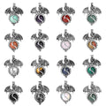 Wholesale Price Newly Style Natural Stone Copper Pterosaur Charms Gemstone Pendant for Jewelry Making