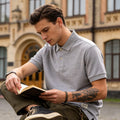New Summer Arrivals Men's Polo Shirts Cotton Knitted Retro Casual Business Short-Sleeved T Shirts  Men's Polo Shirts Wholesale