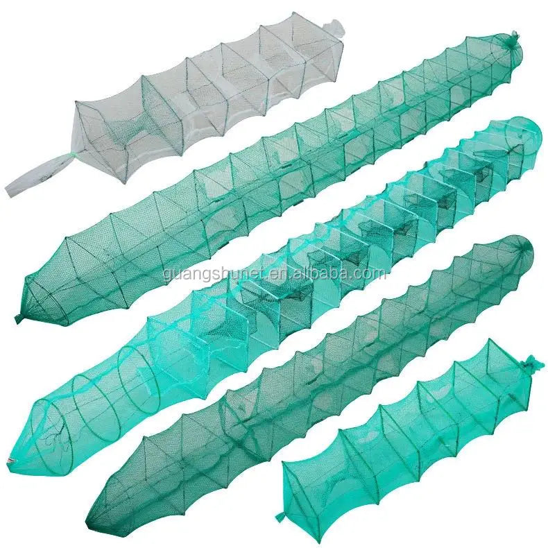 Long Train Fishing Net Trap for Crab Lobster Shrimp