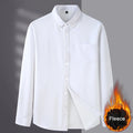 Custom Solid Color Double Pocket  Latest  Winter New Urbain Design Formal Long Sleeve Dress Office Shirts for Men