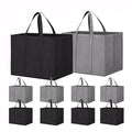 In Bulk Multifunctional Large Reusable Grocery Bags Foldable Long Handle Tote Non Woven Shopping Bag