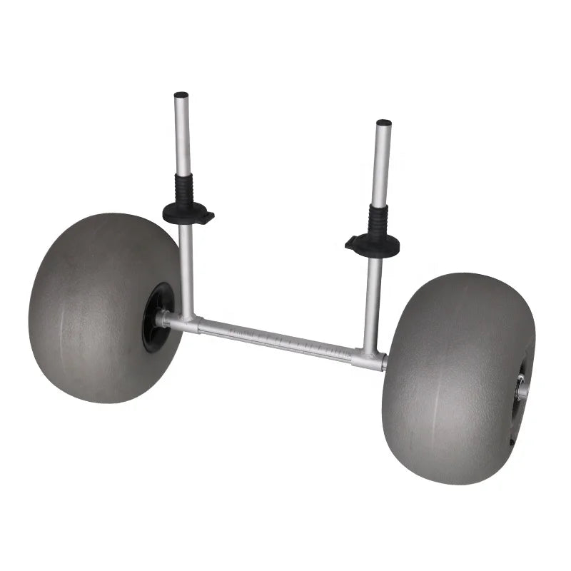 Keluoer Aluminum Kayak Trailer Beach Trolley Cart With 12inch Balloon Tires Hand Cart