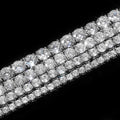 Stylish Accessory Wholesale Custom Made Iced Out VVS Moissanite Diamond Tennis Chain Necklace 4mm Fine Jewelry