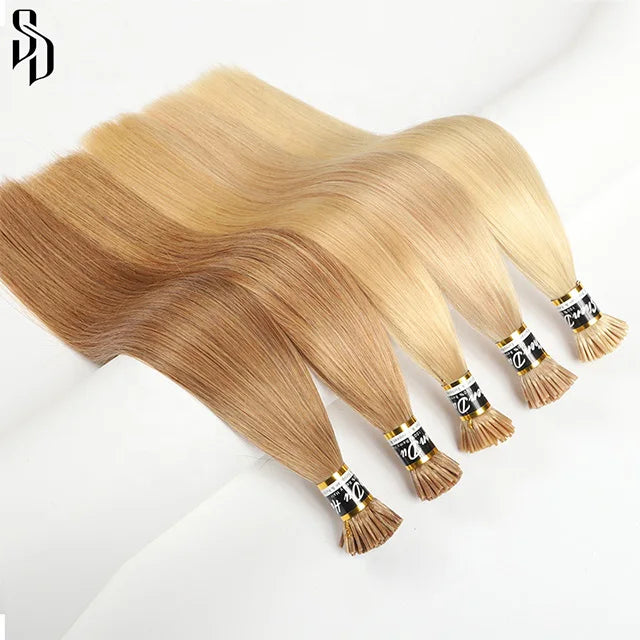 I Tip Hair Extensions Wholesale Cuticle Aligned Virgin Hair Vendors Bone Straight Keratin Itip Remy Hair Extension Human